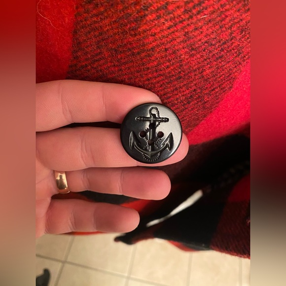 SOLD Outclass Plaid Wool and Leather Coat - Picture 10 of 11